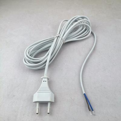 China Korean standard household appliance plug power cord 2pin, kc standard two-core power cord, tin dipping tail for sale