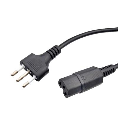 China Home appliance wholesale 10A 250V Italy 3 pin power cord cable, a variety of home appliance cables for sale