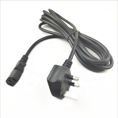 China Home Appliance UK Plug In IEC 60320 C13 Monitor Power Cord (PC Power Cord Computer Mains Cord AC Power Cable) for sale