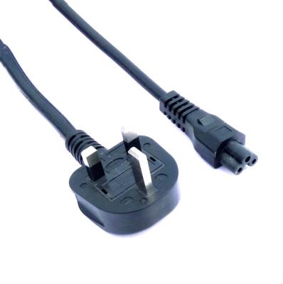 China Home Appliance UK BS Standard 2 Pin AC Power Cord With C5 Tail Mickey Mouse Plug for sale