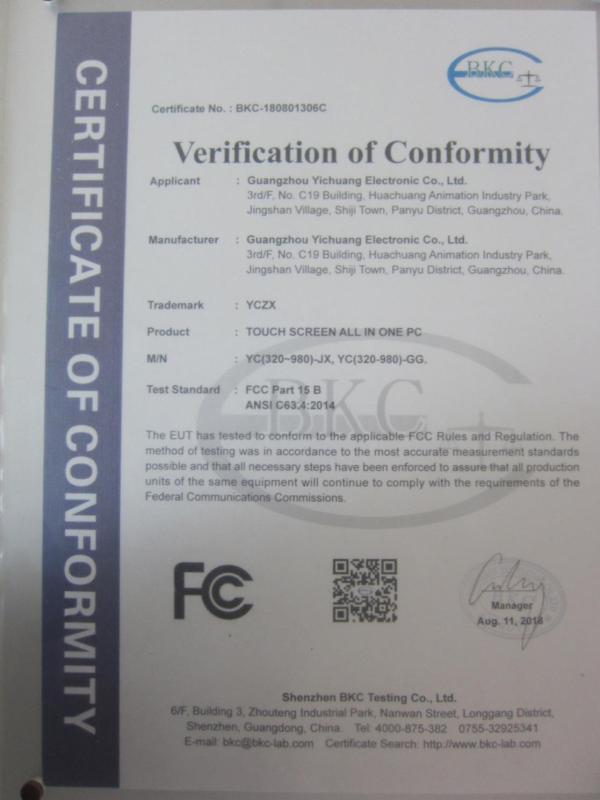 FCC - Guangzhou Yichuang Electronic Co., Ltd.