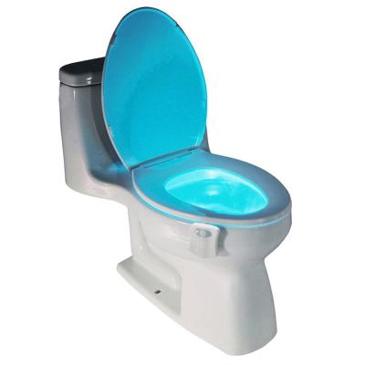 China Waterproof Smart Night Light 16 Colors Toilet Seat Room Motion Sensor Backlight For Toilet Bowl LED Luminaria Lamp WC Toilet Light for sale