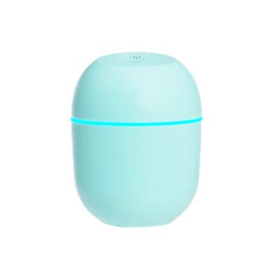 China Color Changing Innovative Portable Humidifier 200ml USB Rechargeable Cool Warm Mist 2021 LED Light Ultrasonic Air Humidifier for sale