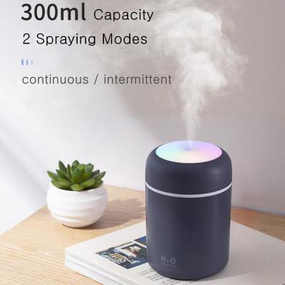 China Color Changing LED Light Round Shape Cool Mist Ultrasonic Humidifier Desk Led Lights Mini Air Humidifier For Home Decor for sale