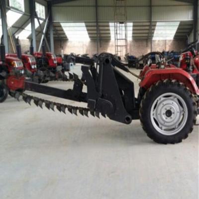 China High Speed ​​Construction Material Stores Equipment Farm Diesel Tractor Mounted Chain Trench Digging Machine For Pipe Laying for sale