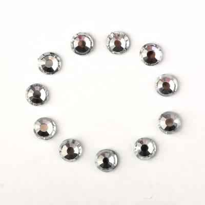 China Flatback Crystal Round Hotfix Rhinestones Flatback ab colore For Garment Decoration for sale