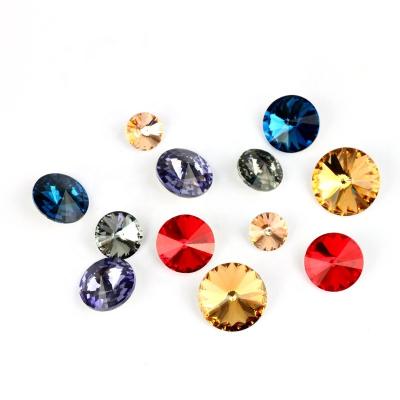 China Pointback Gemstone Synthetic Loose Round Heart Fancy Machine Cut Gem Stone Beads for sale