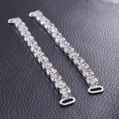 China Nickel Free Crystal Rhinestone Connector For Swimwear Silver Bikini Accessories for sale