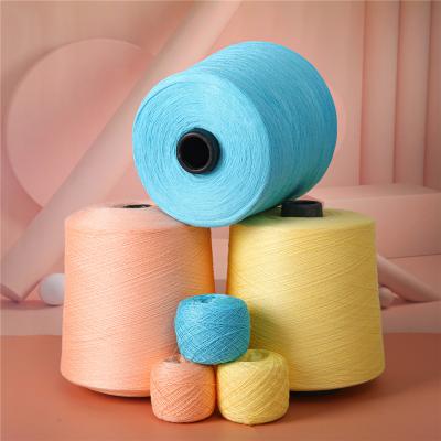 China Good Anti-Static Price In Stock To Supply Sweater Hat Scarf 32S/2 High Twist Knitting Core Spun Yarn for sale