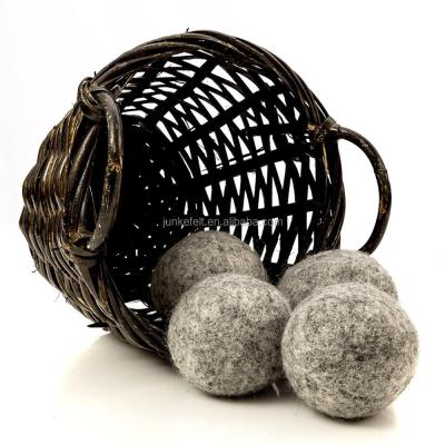 China Professional 100 New Zealand Odor Eliminator / Dehumidifier Wool Felt Balls For Dryer Wool Ball 8cm for sale