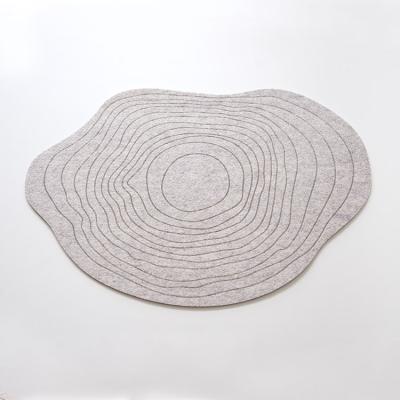 China Sustainable Round Set Modern Felt Modern Minimalist Place Mats Place Mats Table Cover for sale