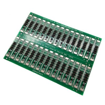 China 3.7V-6MOS 1S 3.7V 6-12A lithium battery protection board 18650 polymer battery protection module for sale