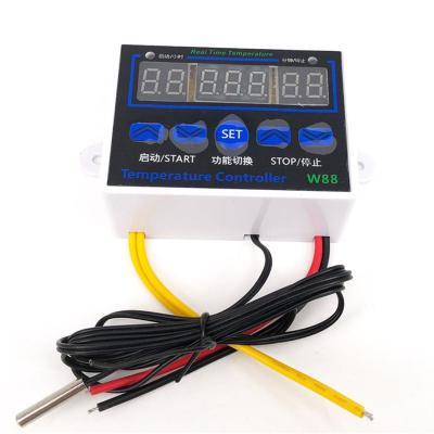 China -15--55 Degree Celsius/20%--85%RH W88 12V Temperature Controller W88 12V/220V 10A Digital LED Thermostat Control Switch with Sensor W1411 for sale