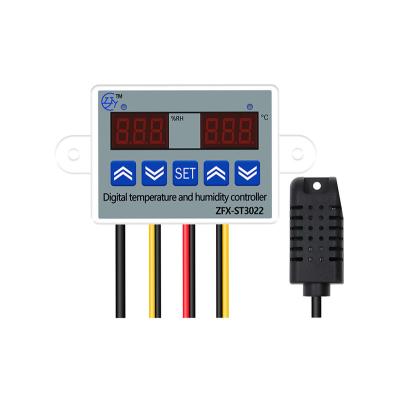 China Quick Response ST3022 24V Temperature Controller Humidity Control Thermometer Hygrometer Controller Temperature Regulator 12V/24V/220V for sale