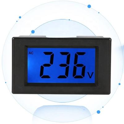 China D85-1202 White Wires AC Voltmeter LCD Digital Display AC Voltage Meter Volt Instrument 80-500V Factory GYL058-02 for sale