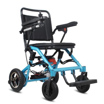 China Lightweight Elderly Power Chair Aluminum Folding Chair Electric Wheelchair for sale