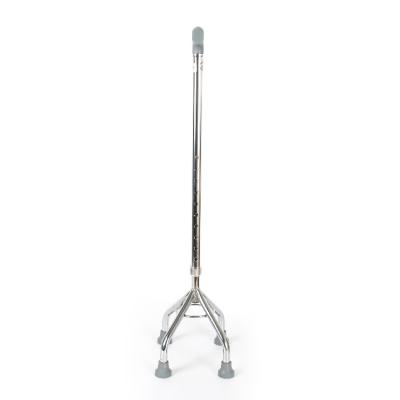 China Aluminum Triangle Crutch Quad Cane Disabled Walker Walking Aids For Elderly And Disabled for sale