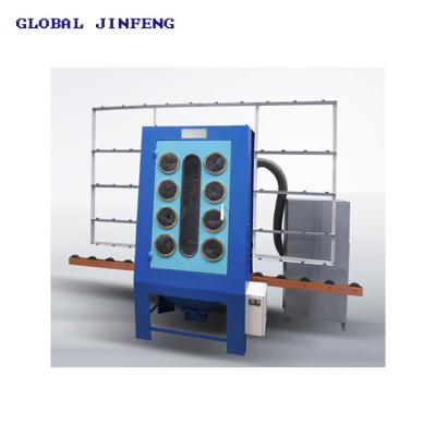 China Building Material Stores JFPC-1500 Semi-automatic Glass Sandblasting Frosting Machine For Design Glass for sale