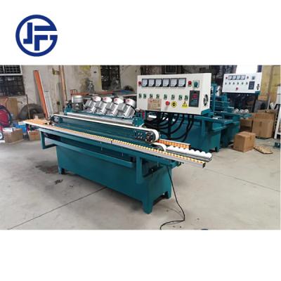 China Building Material Shops Small Size Automatic Horizontal Glass Edger With Good Quality 6 Motors Glass Sharpening Polishing Machine for sale