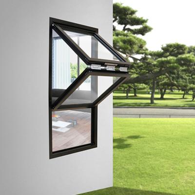 China Bi Fold Door Sliding Window Vertically Two Track Small Aluminum Sliding Windows for sale