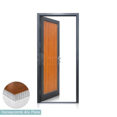 China Thermal Insulation Frame With Aluminum Door Honeycomb Plate Exterior Doors for sale