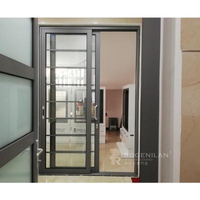 China Sliding Rogenilan 110 Series Aluminum Glass Frame Latest Design Sliding Stacking Doors for sale