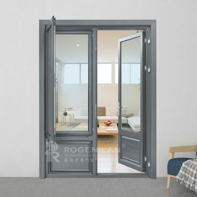 China 2021 New Arrival Modern Aluminum Glass Hurricane Impact Security Windows And Custom Doors For Villas for sale