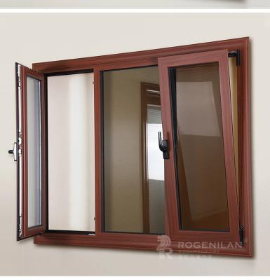 China ROGENILAN Swing 45 Series European Style Aluminum Doors and Windows Designs for sale