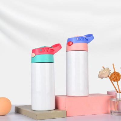 China Hot Sale 350Ml Business Double Wall Stainless Steel Vacuum Insulated Sublimation Kids Water Bottle With Bounce Lids And Straw for sale