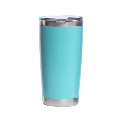 China 20Oz Food Grade 18/8 Stainless Steel Car Ride Tumbler With Lid And Viable High Quality BPA Free Stemless Straw for sale