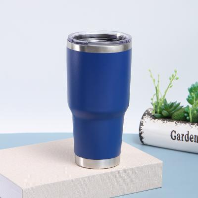 China Viable Latest 30Oz 900Ml Double Wall Stainless Steel Car Tumbler With Lid And Reusable Straw for sale