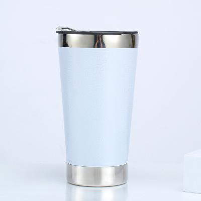 China Viable Wholesale Custom Reusable Reusable With Logo 17oz 304 Stainless Steel Double Wall Vacuum Beer Bottle Opener Tumbler And Lid for sale