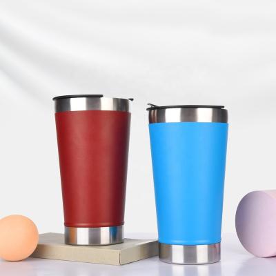 China Best Selling Viable 17Oz 500Ml Stainless Steel Double Wall Beer Tumbler With Opener And Lid for sale