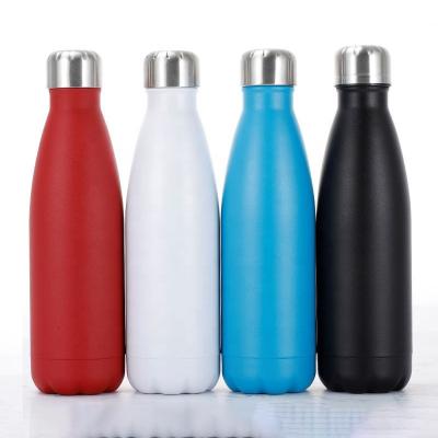 China Hot Selling Custom Logo PORTABLE 17Oz 500Ml Keep Double Wall Stainless Steel Vacuum Cola Hot And Cold Water Bottle With Lids for sale