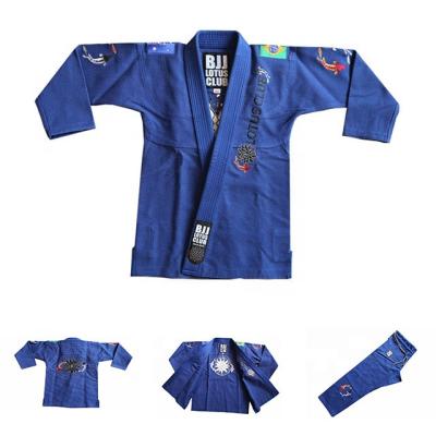 China Preshrunk pre-shrunk gi kimono ji jitsu custom logo gi pearl cotton brazilian jitsu for sale