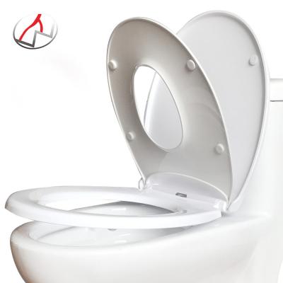 China Slow-End Toilet Seats Fashion Family Plastic 2 To 1 Adult Baby Child Friendly Toilet Seat For Kids for sale