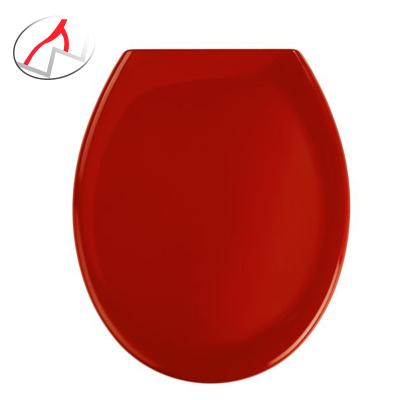 China Modern custom urea yellow pink red orange color duroplastic toilet seats ceramic toilet seats cover color feeling for sale