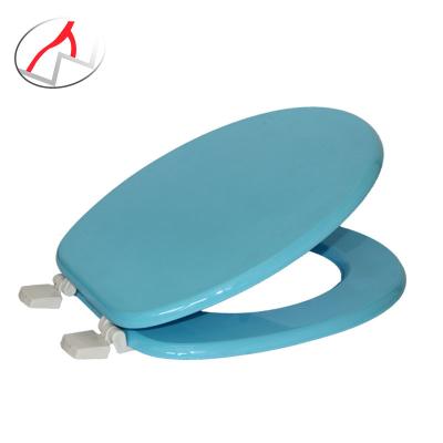 China Plastic Fast Narrow Wooden Toilet Seat MDF Toilet Seat Hinges Colored Slow-end Toilet Seat Hinges WC-sitz for sale