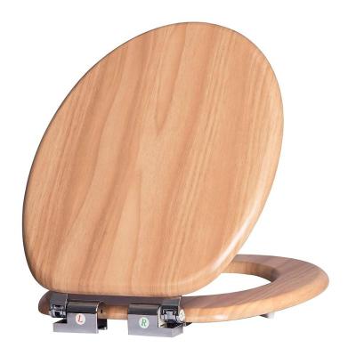 China Slow-end Toilet Seats Carbon Fiber Bamboo Wooden Toilet Seat Cover MDF Materials Customized Printings for sale