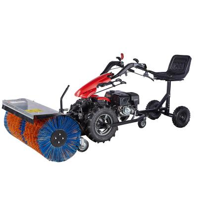 China Factory China Made Multifunctional Gasoline Powered Snow Cleaning Machine Snow Sweeper With Seat for sale