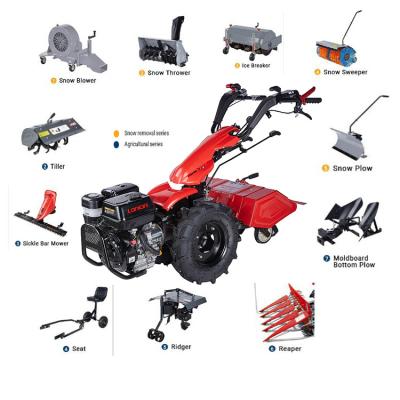 China Hot Selling Vegetable Fields Good Quality Loncin Engine Mini Tiller Machine Small Garden Tractor With Tiller for sale