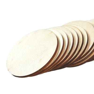 China Hot Selling Sustainable Natural Custom Wooden Coasters Multifunctional Wooden Log Coaster Used for Decoration Set of 24 for sale