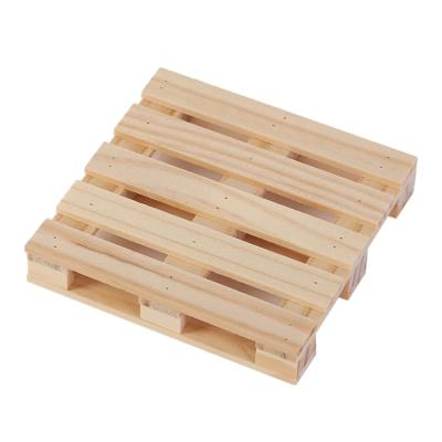 China Viable Wholesale Natural Wooden Mini Tray Wooden Coaster Rack Set Of 6 Suitable For Cocktail Beer for sale