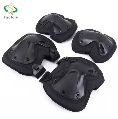 China Durable X Style Heavy Duty Tactical Elbow and Knee Pads with Shake Proof Gel Pad for sale