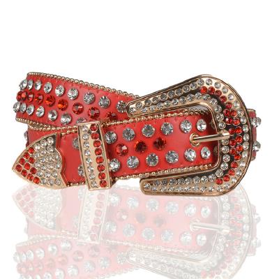 China New Trend High Quality Female PU Leather Belts Women Popular Interesting Rhinestone High Quality Waist Belt For Dress Lady Daily Hot Wear for sale