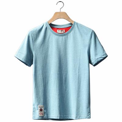 China OEM Anti-Shrink High Quality Plain No Brand Crewneck Vintage Men's Blank T-Shirt for sale