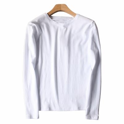 China White Basic T Shirt Women's Fashion Anti-Pilling Long Sleeve T-Shirt for sale