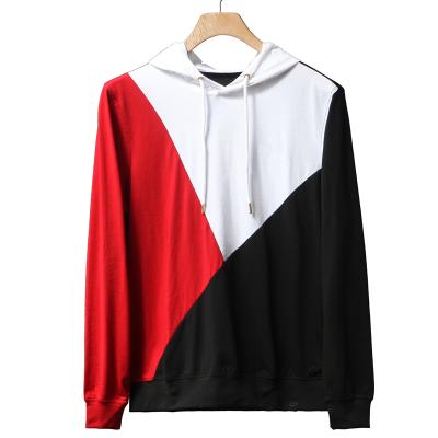 China Anti Shrink Male 60 Cotton 40 Polyester Long Sleeve Champion Baseball Color Block Hoodies For Men for sale