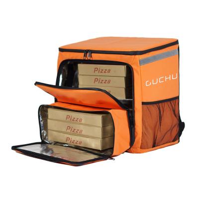 China 500D Waterproof Customized PVC TPU Large Capacity Food Delivery Large Pizza Insulated Cooler Bag for sale