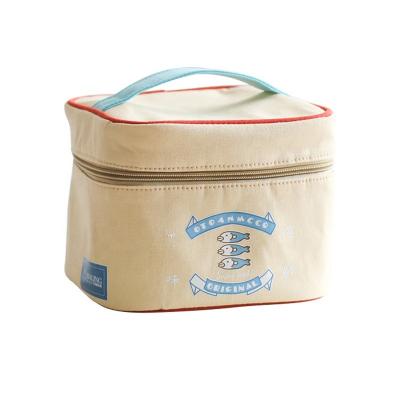 China Cartoon Tote Cooler Food Bag Non Insulated Outdoor Woven Lunch Cool Bag For Office Lady And Students for sale